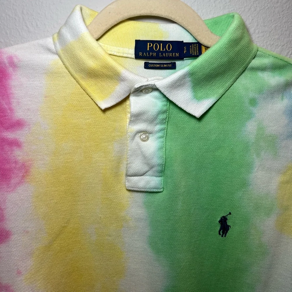 Polo Ralph Lauren Men's Tie Dye Polo Shirt Size S - Picture 7 of 12